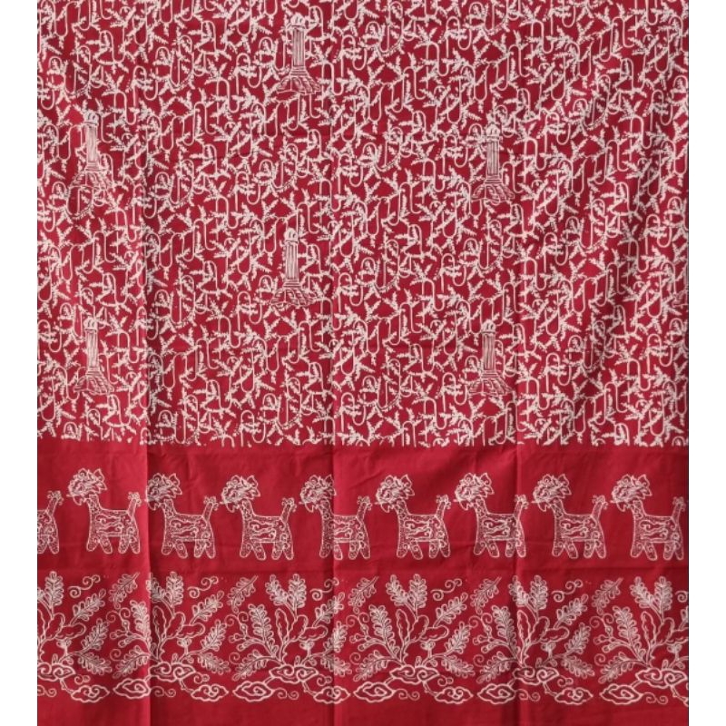 Kain Batik Cap Colet Semarangan (Warak merah 01)