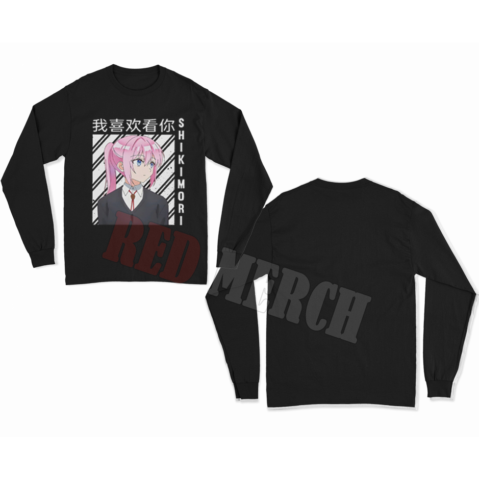 Baju Kaos lengan Panjang senpai shikimori peeker