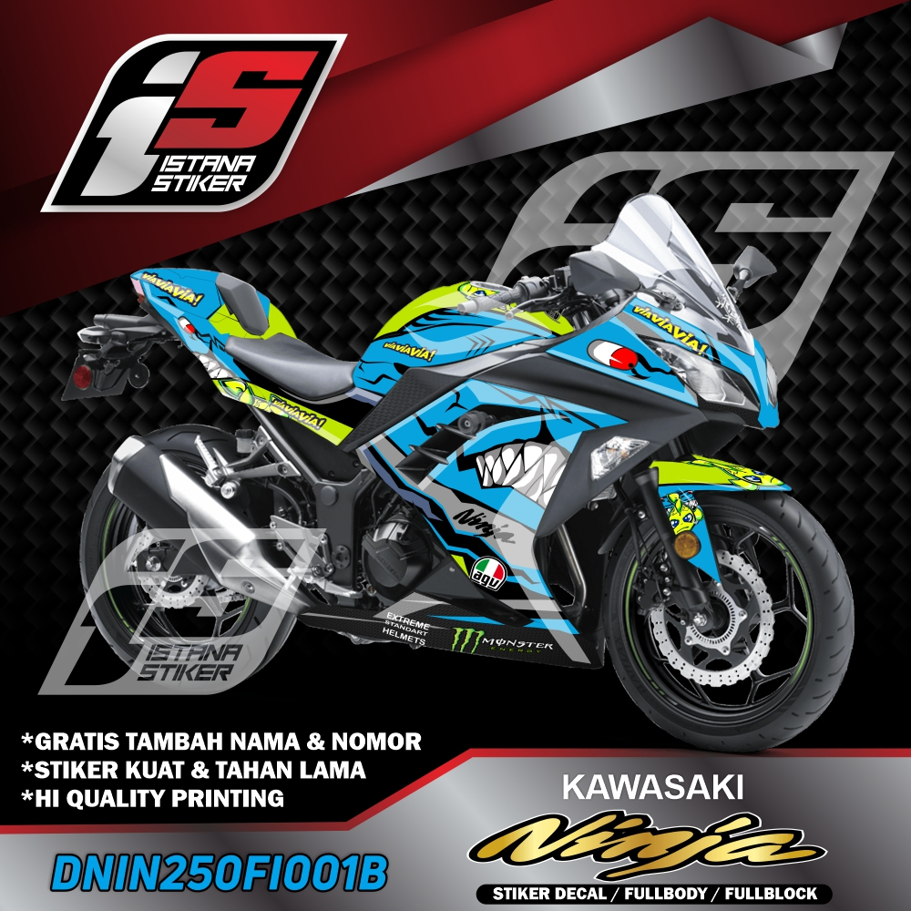 sticker ninja 250 karbu