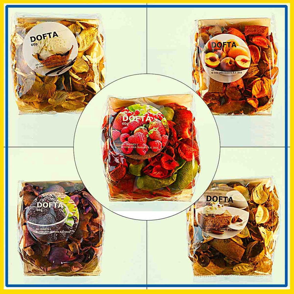 SGS Potpourri, Bunga kering beraroma, aromaterapi, pengharum ruangan Dofta