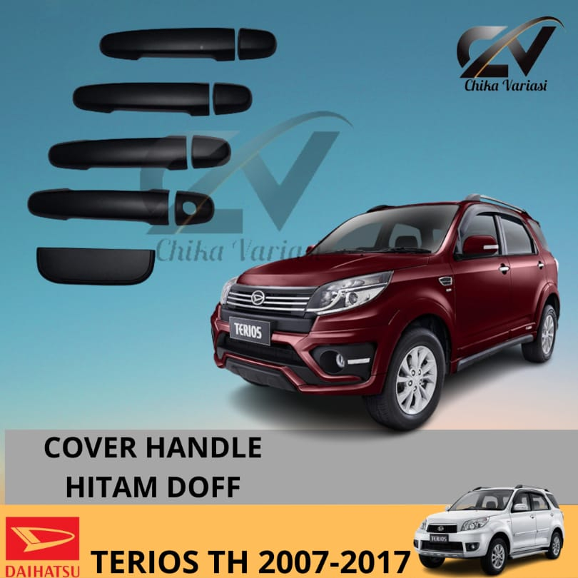 Cover Handle Pegangan Pintu Daihatsu Terios Lama 2007 - 2017 Hitam