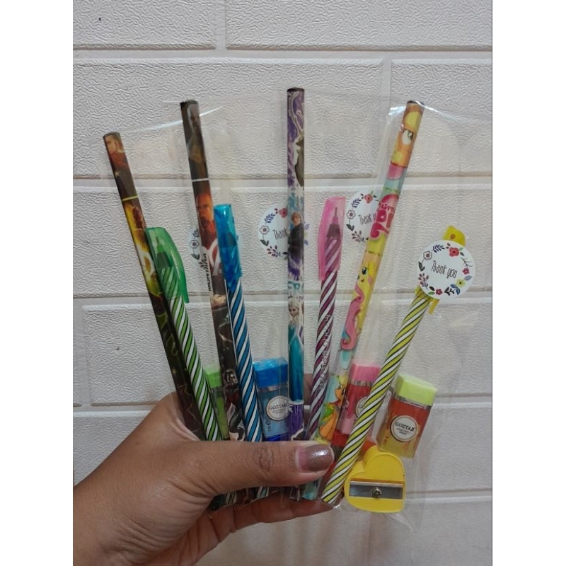 

( Paket 12 set ) Souvenir alat tulis 4 in 1
