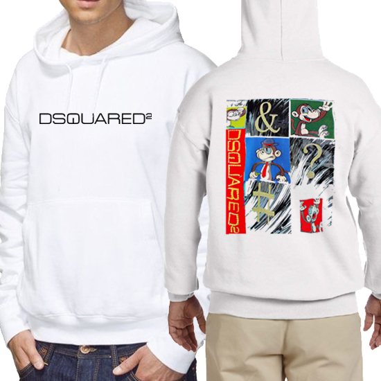Hoodie Dsquared Monkey Hoodie Pullover | Jumper Hoodie | Casual Hoodie Bahan Cotton Fleece