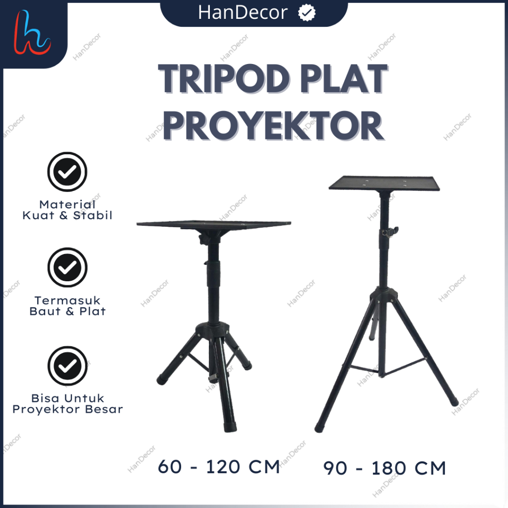 STANDING PROYEKTOR | TRIPOD PROYEKTOR UNIVERSAL / TRIPOD INFOCUS / STANDING MEJA PROJECTOR / TRIPOD 