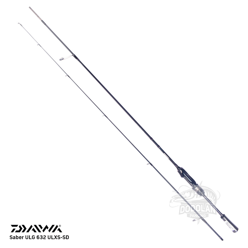 Joran Spinning Sambung 2 Daiwa Saber ULG 632 ULXS | ULG 722 LXS Dodolan Pancing