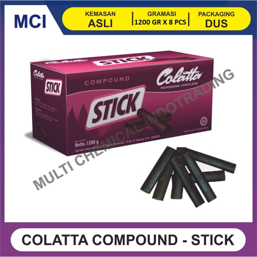 

COLATTA STICK CHOCOLATE / COKLAT BATANG COLLATA 1200 GR - 1 DUS 8 PCS