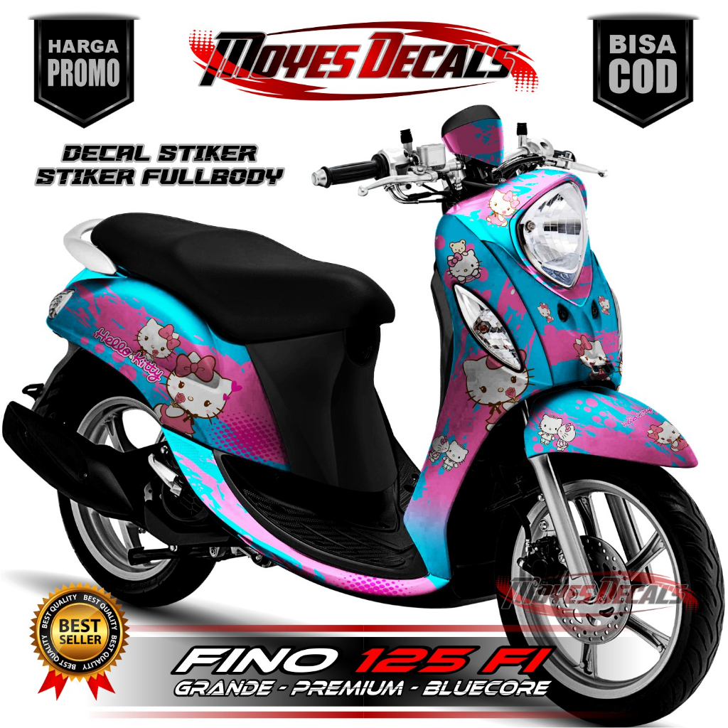 Decal Fino 125 Fullbody - Stiker Motor Fino 125 Full Body -  Variasi HELLO KITY