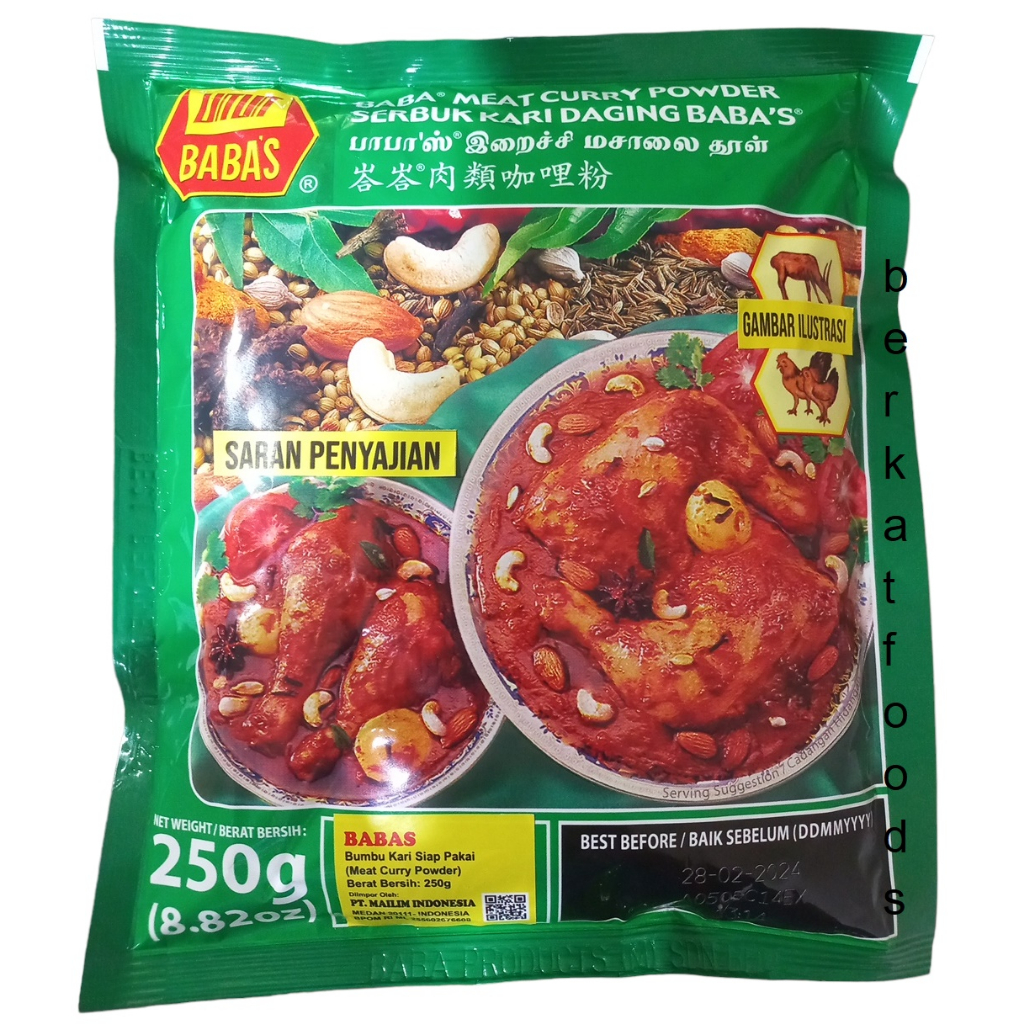 

Meat Curry Powder Babas / Bumbu Kari Kare Daging Baba's Baba Serbuk