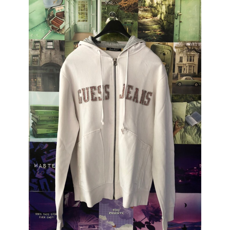 Hoodie Zipper Guess Preloved