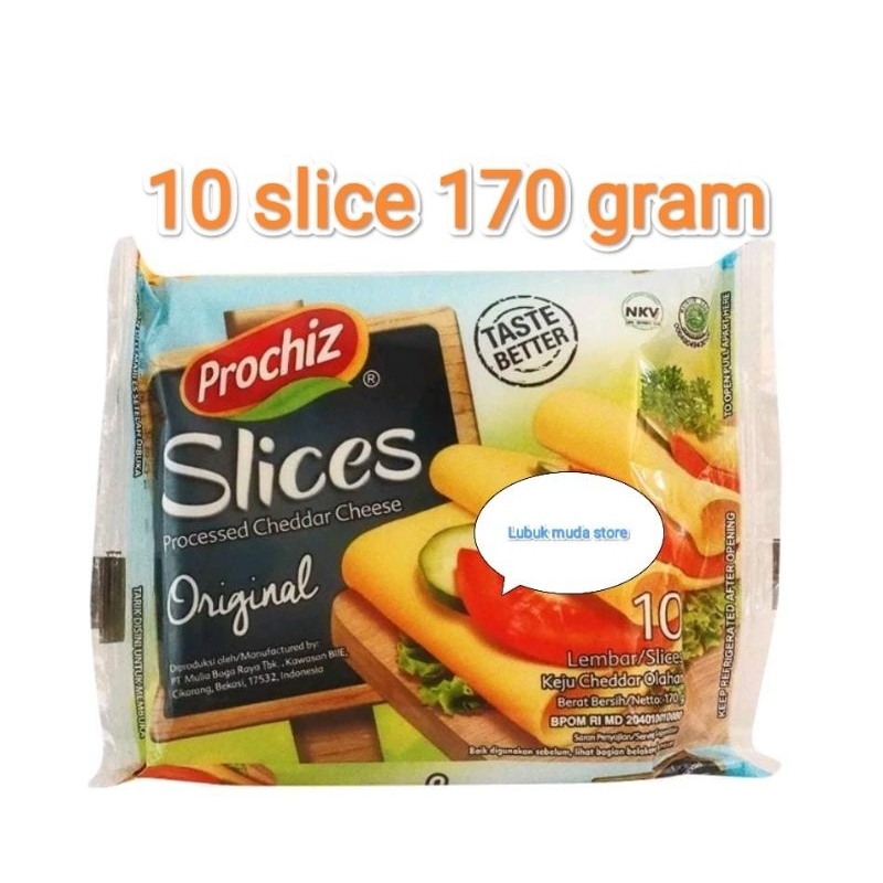 

Keju prochiz cheddar cheese slice 170gr