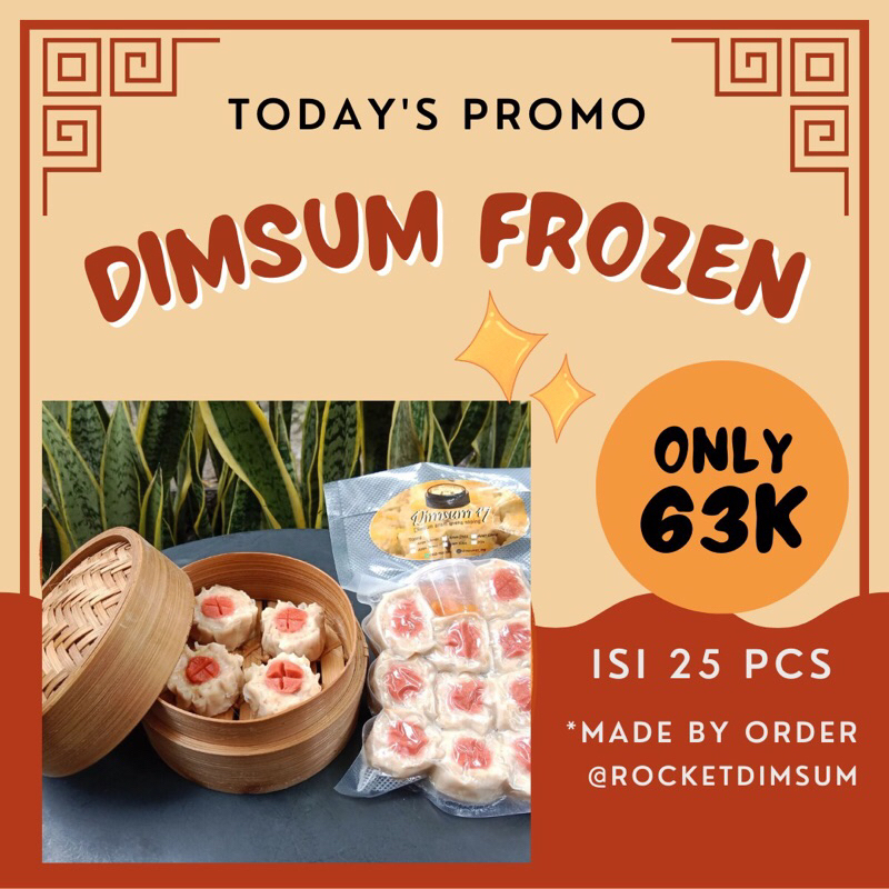 

DIMSUM AYAM UDANG - FROZEN - ISI 25 PCS - MADE BY ORDER