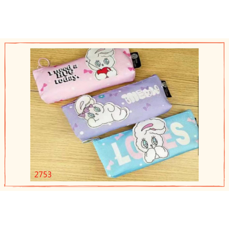 

KJ!!! TEMPAT PENSIL LUCU TEMPAT PENSIL MURAH SALE SOUVENIR HADIAH PENCIL CASE SLETING MOTIF RABBIT 2753