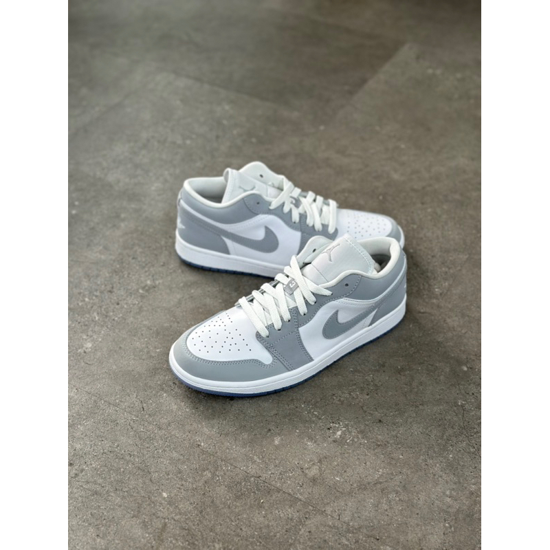 NIKE AIR JORDAN 1 LOW WMNS WOLF GREY 100% AUTHENTIC