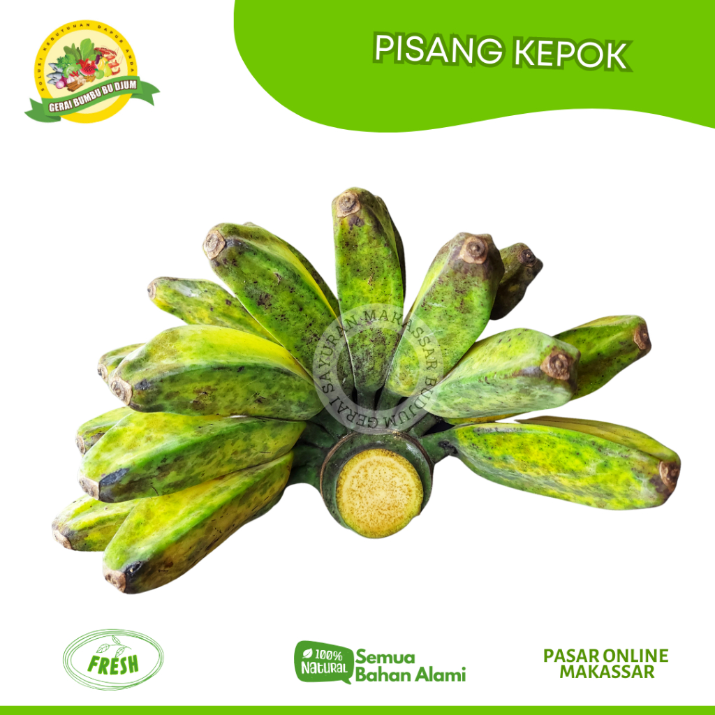 

Buah Buahan Online PISANG KEPOK PER SISIR FRESH Segar Murah Kebutuhan Pokok Sayuran Online Makassar