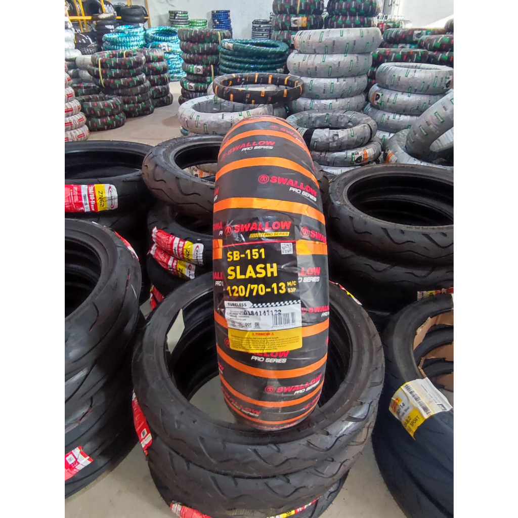 SWALLOW Ban Motor Nmax Ring 13 Uk 120/70-13 Tubeless NMAX/ADV - SWALLOW SB-151 SLASH