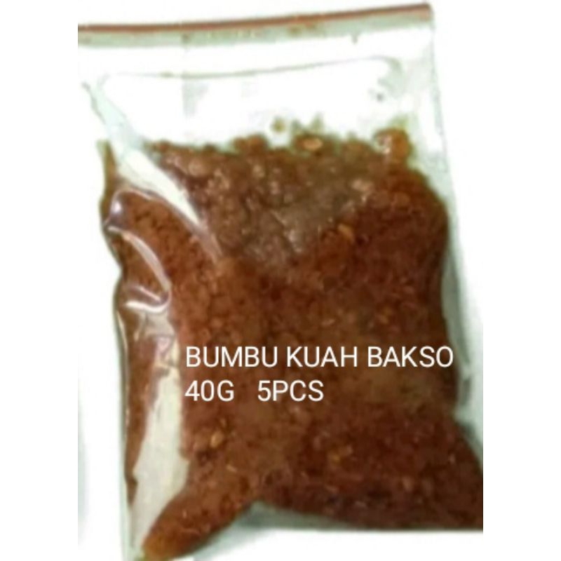 

BUMBU KUAH BAKSO ASLI ENAK 40G X 5pcs