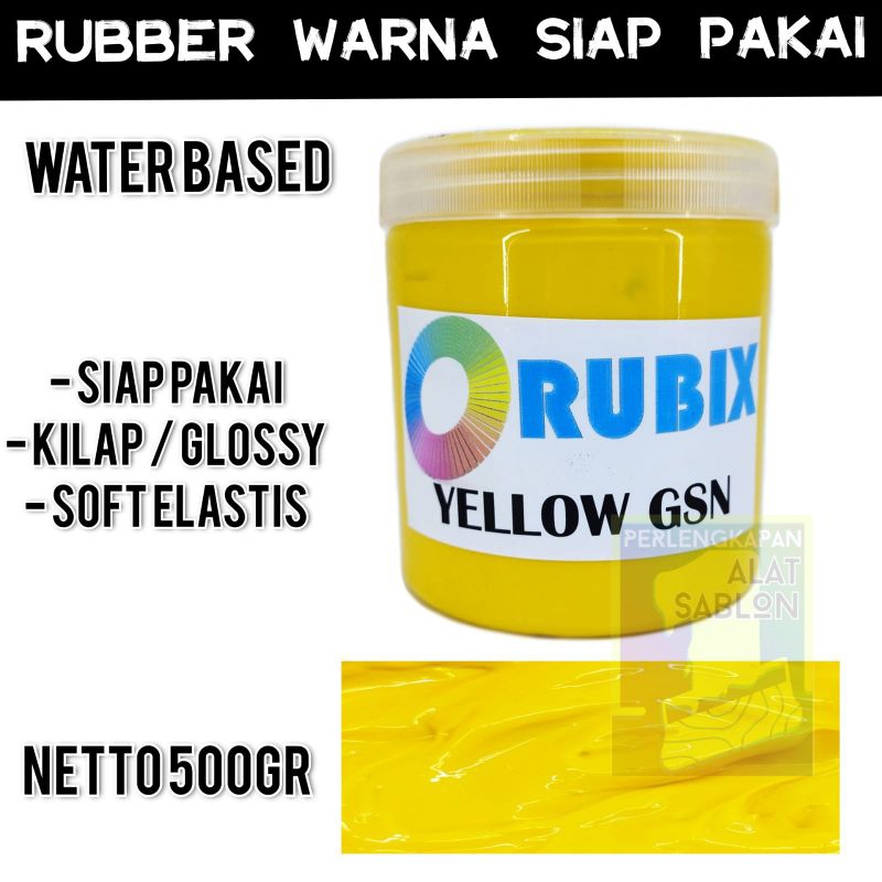 

RUBBER GL PASTA CAT AKRILIK WARNA YELLOW GSN 500GR