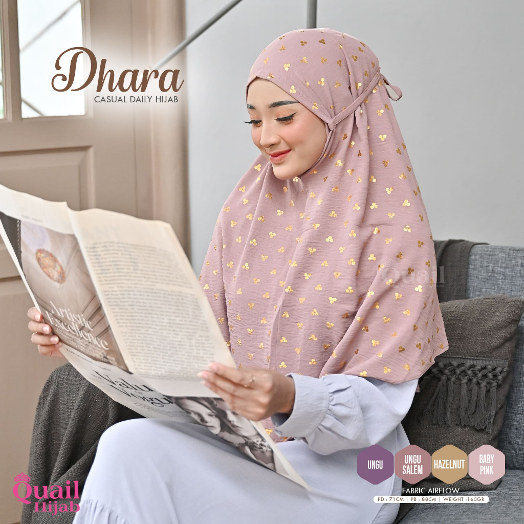 Quail Hijab - DHARA DAILY HIJAB MOTIF ORI QUAIL
