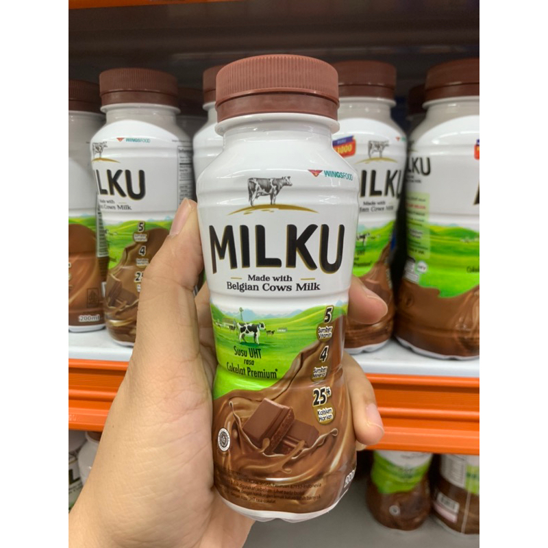 

Milku Susu Coklat dan strawberry 200 ml