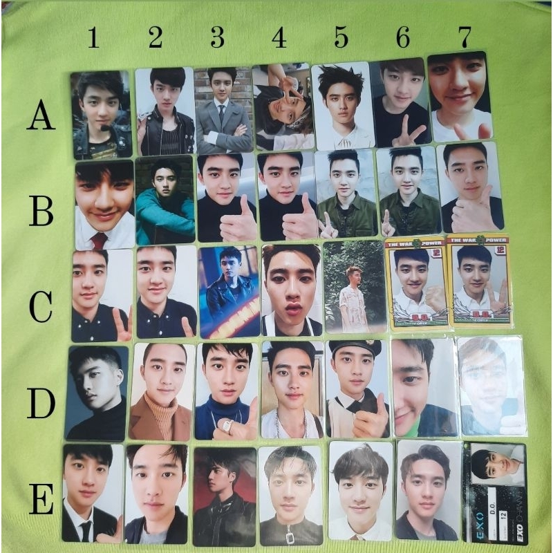 EXO PHOTOCARD PC OFFICIAL ALBUM DO KYUNGSOO D.O. MAMA XOXO GROWL A B OVERDOSE LMR LOVE ME RIGHT JAPA