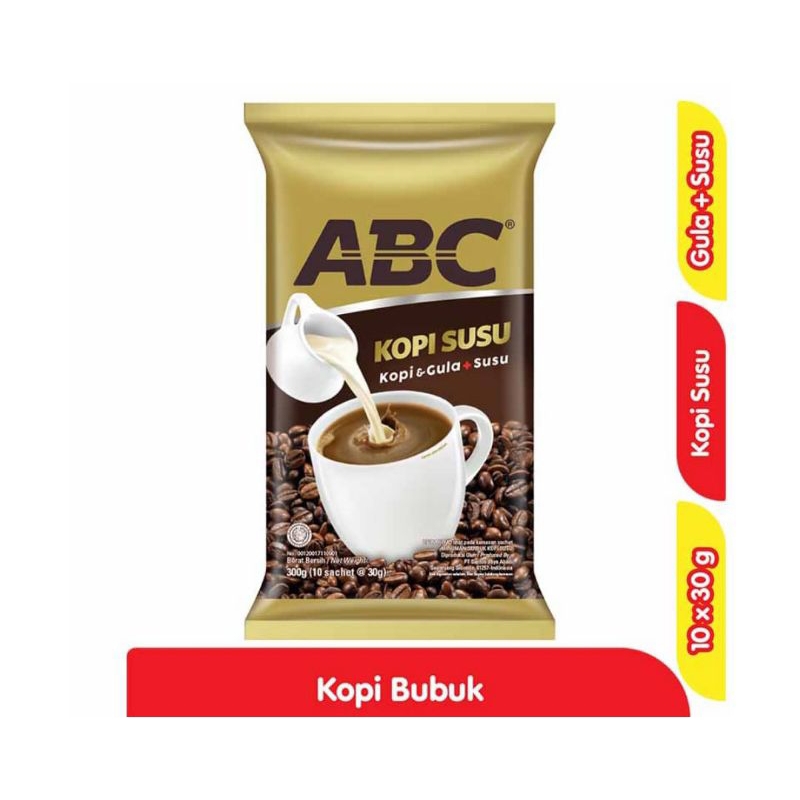 

KOPI SUSU ABC INSTAN 10 30GRAM