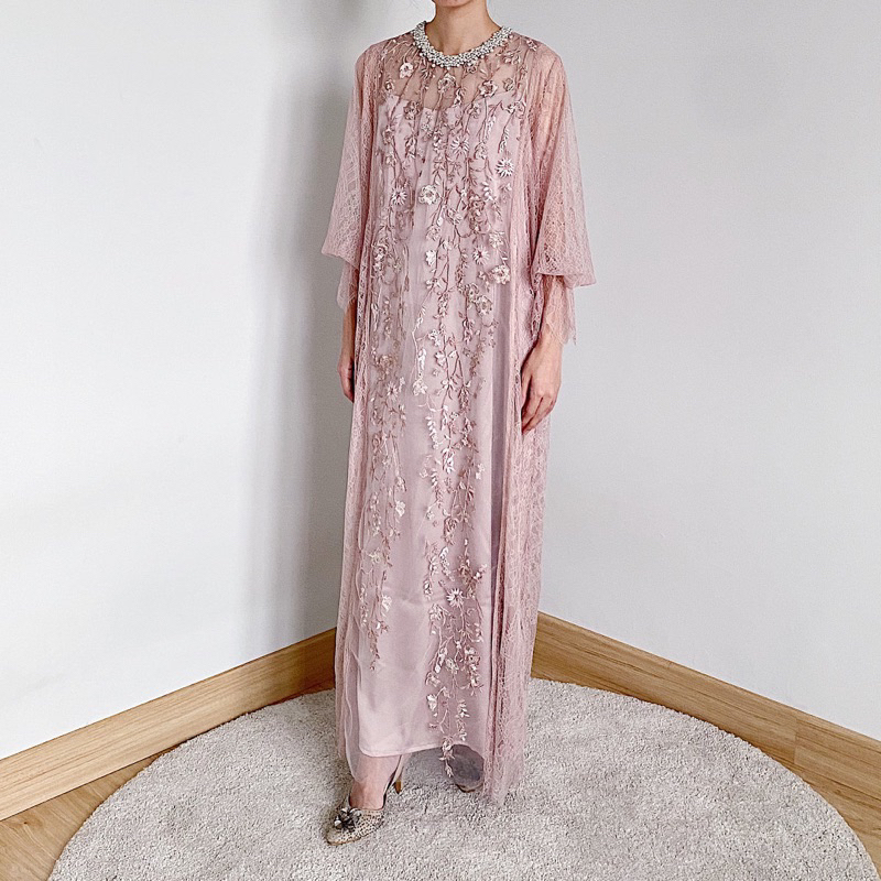 [Preloved Like New] Kina Atelier Kailisa Dress Pinky Nude