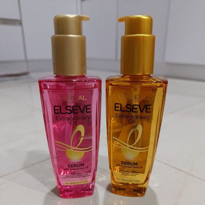 Loreal Paris Elseve Extraordinary Oil Serum L'oreal Gold / Rose Pink 100ml 100 ml Minyak Rambut Rich