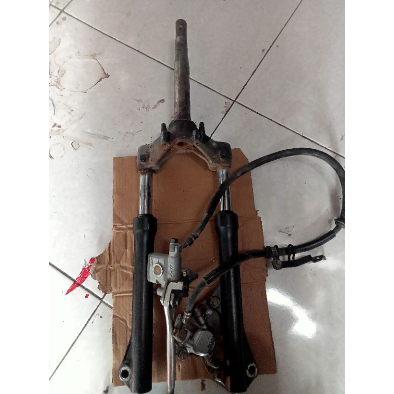 Shockbreaker Set Kaliper Depan Honda Supra X 125 Helm In Fi Original Copotan