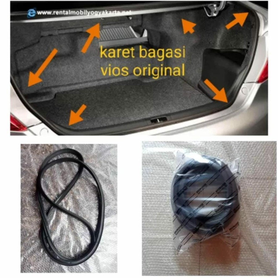karet bagasi karet peredam pintu bagasi vios gen 1 Vios gen 2 Vios gen 3 4meter