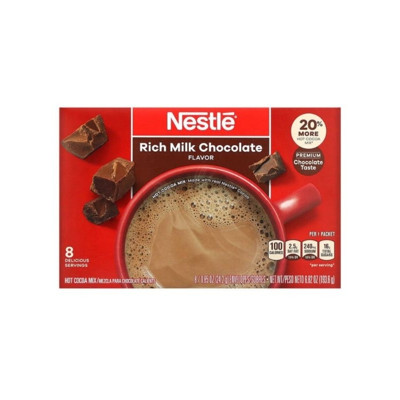 

Nestle Hot Cocoa Mix Hot Cocoa Mix Rich Milk Chocolate 8 Envelopes 0.85 oz 24.2 gr