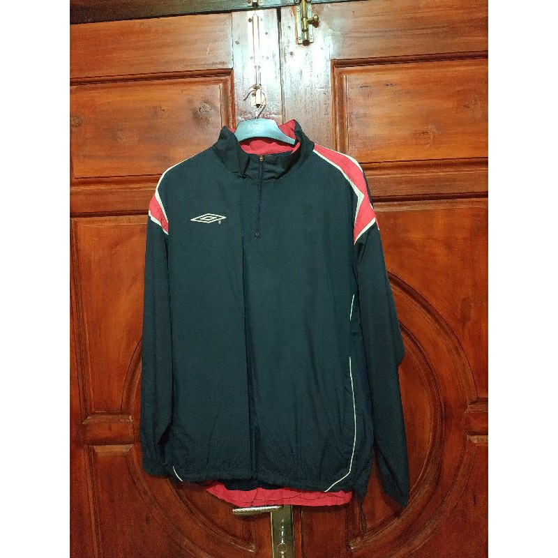 WINDBREAKER UMBRO VINTAGE ENGLAND HALF ZIPPER