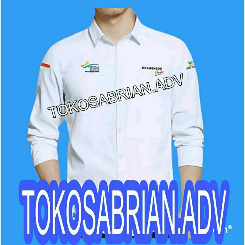 Kemeja Kemensos Hadir baju kemensos seragam kerja kemensos