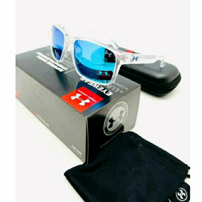 Kacamata Sunglasses Pria Polarized - Kacamata Pria Sunglasses - Warna Putih Biru