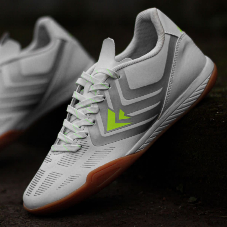 SEPATU FUTSAL SEVSPO TIKI TAKA IN WHITE VOLT ORIGINAL 100%