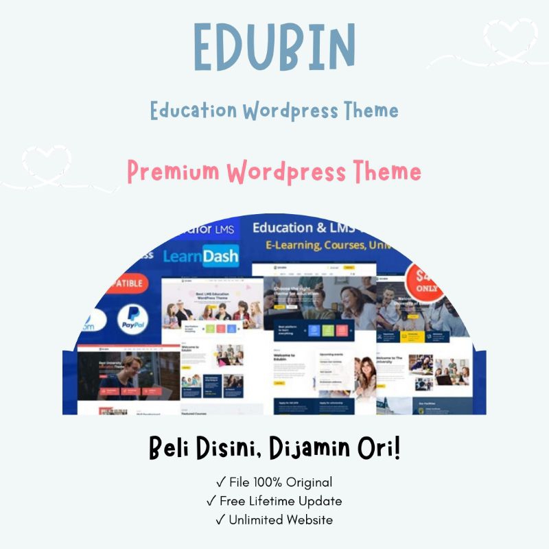 Edubin Education Wordpress Theme + Bonus / Premium Theme WordPress