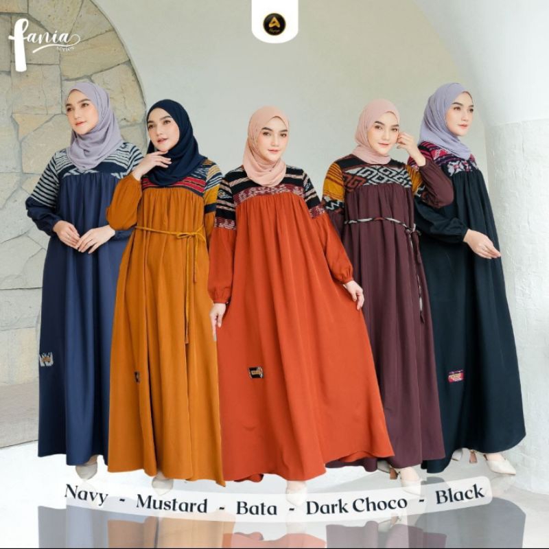 FANIA  DRESS GAMIS TENUN By Abysya