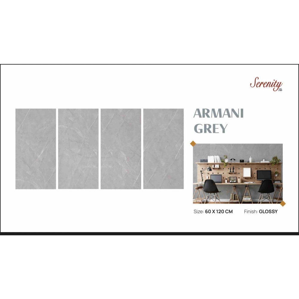 Granit Serenity Armani Grey Glossy 60x120