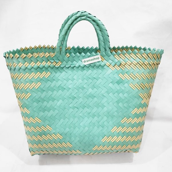 Tas Anyam Plastik Lurik / Tas Belanja / Tas Anyaman Tas Jinjing