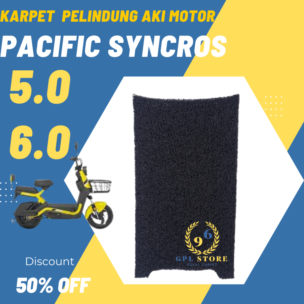 Alas kaki Karpet sepeda motor listrik Pacific Syncros 5.0 Syncros 6.0