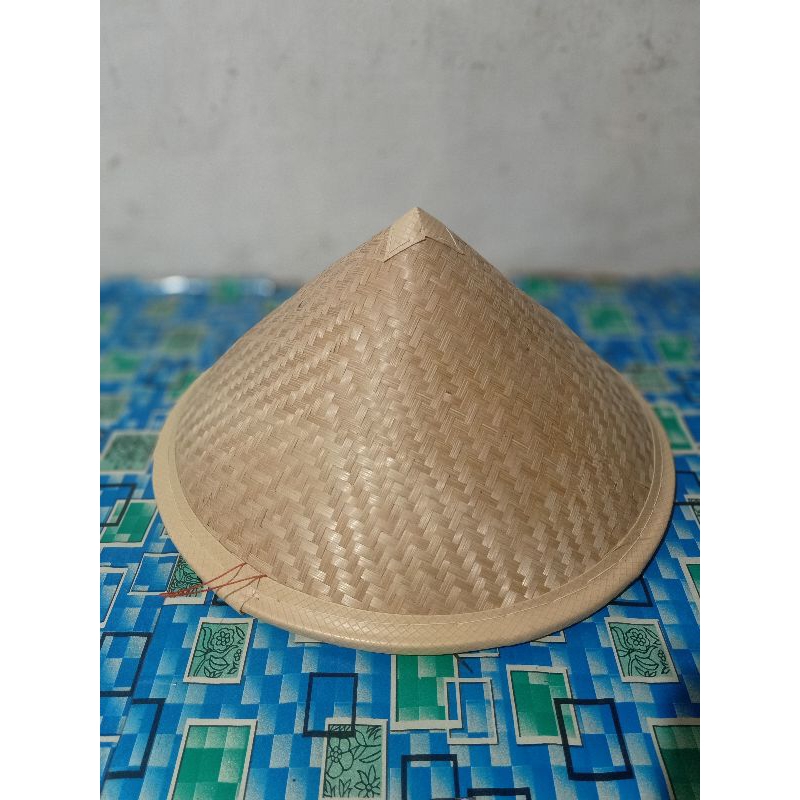 Caping Bambu 40CM Caping Lancip Caping Dewasa Caping Topi Petani Caping Tradisional