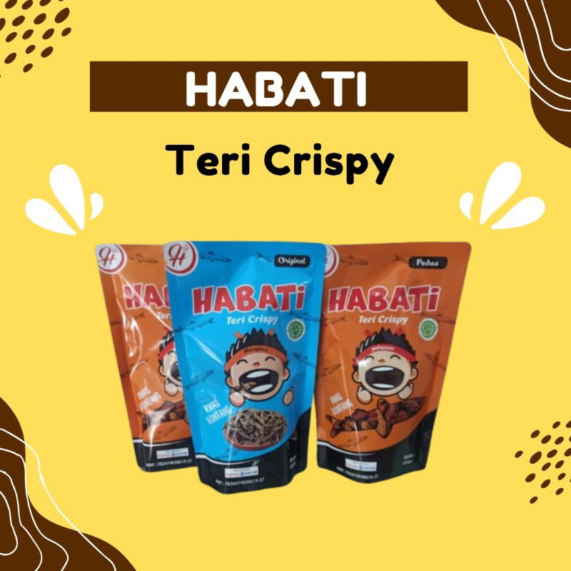 

HABATI TERI CRISPY NO MSG KHAS BONTANG 100 GRAM