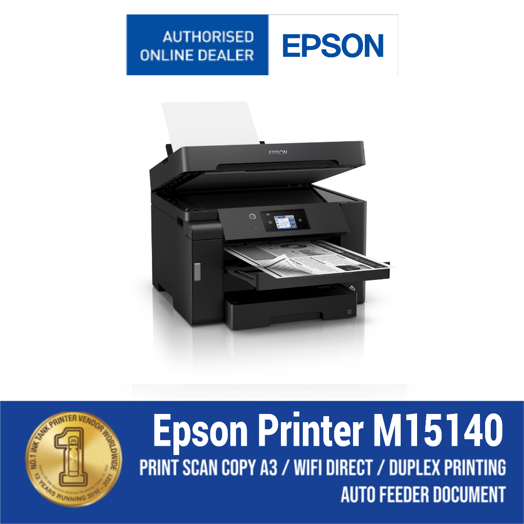 Printer EPSON M15140 A3+ All In One Duplex Wifi Monochrome Printer Hitam Speed Tinggi FotoCopy