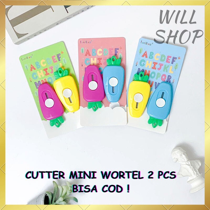 

SALE ! CUTTER KATER PISO MINI WORTEL 2 PCS LUCU TERBARU VARIAN WARNA RANDOM TERMURAH READY GROSIR BISA COD