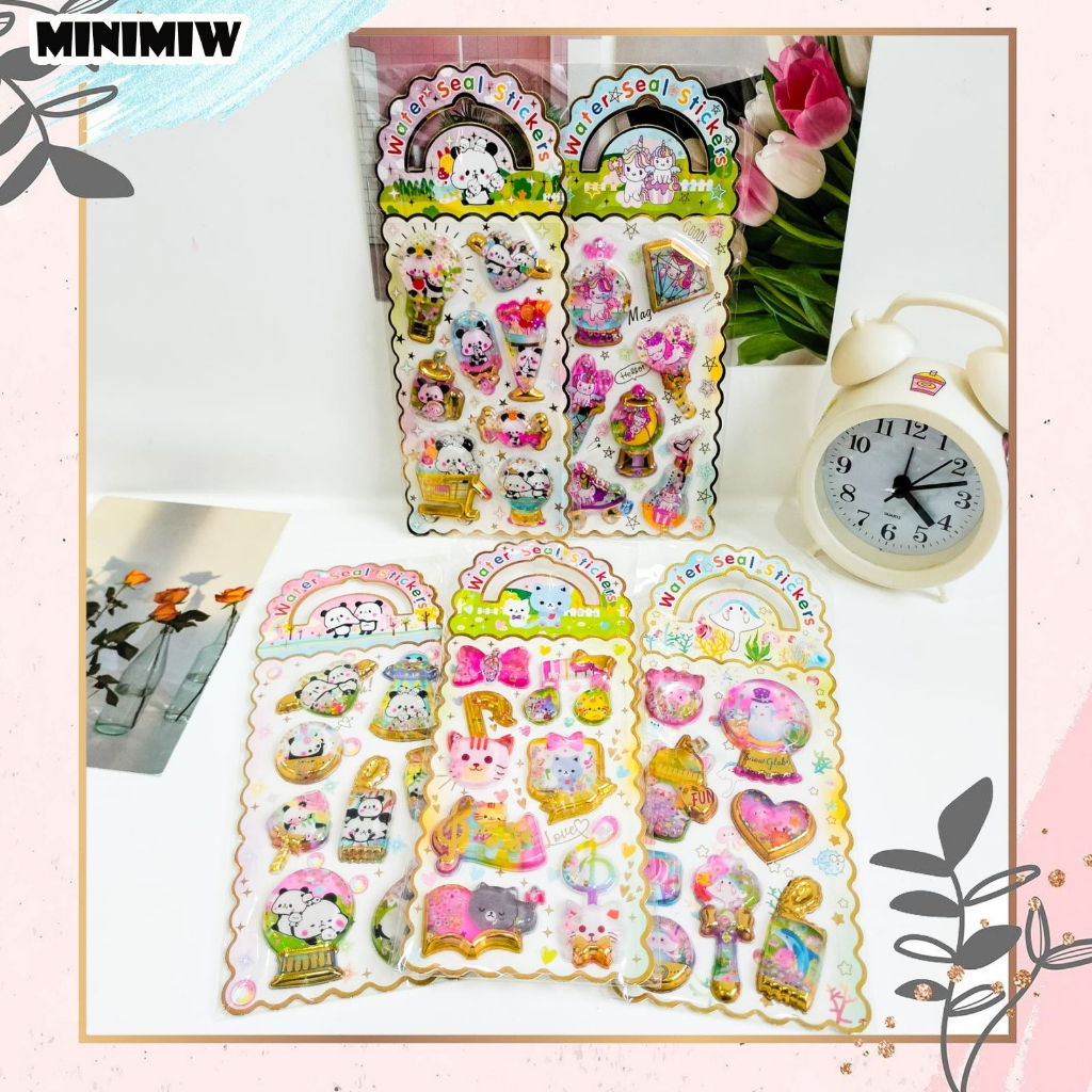 

Sticker air water seal stiker lucu karakter DIY KODE XL- STD Daily Manual Cute Pattern Decorative Tape Sticker Gift