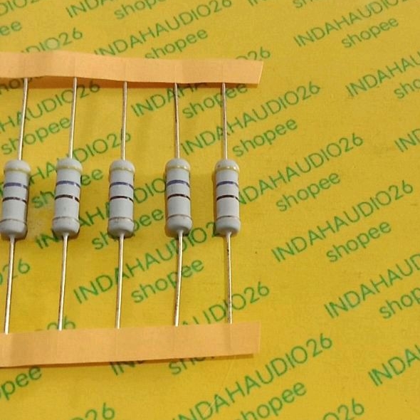 taiwan 470R  2W 5 persen 470R 2 watt resistor  470ohm 2 watt 470 ohm kaki tebal lemas tembaga 2 W 2w