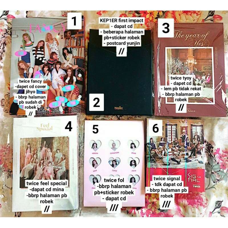 [READY] Twice Taeyeon Kep1er Izone Album only invu wadada doublast yes or yes fancy fol signal feel 