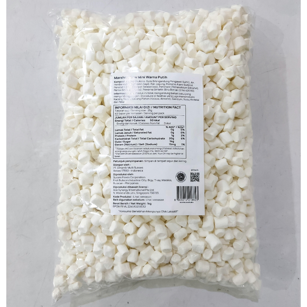 

Corniche Mini Marshmallow Snow White 1 Kg