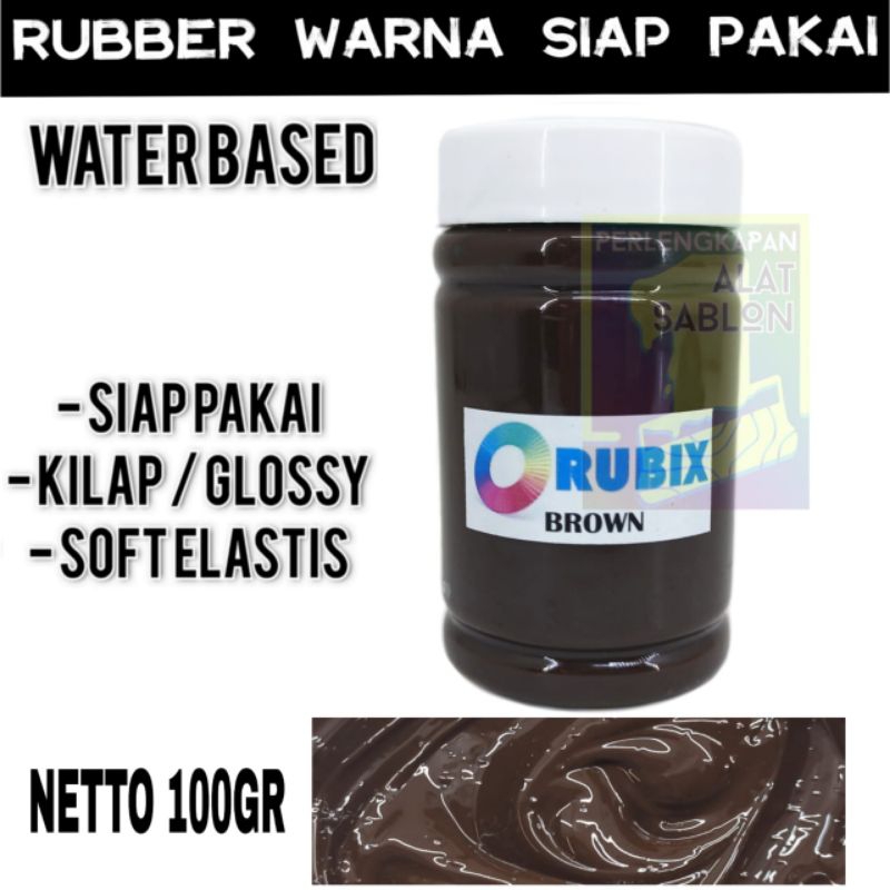 

RUBBER GL PASTA CAT AKRILIK WARNA BROWN 100GR