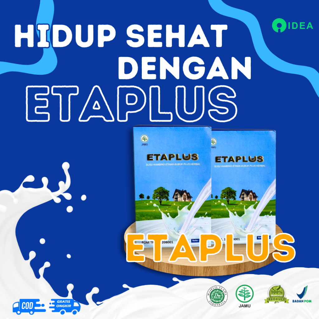 

ETAPLUS SUSU KAMBING ETAWA SUSU SENDI RENDAH GULA DAN LEMAK ATASI MASLAH PENCERNAAN DAN SENDI ASAM URAT DAN