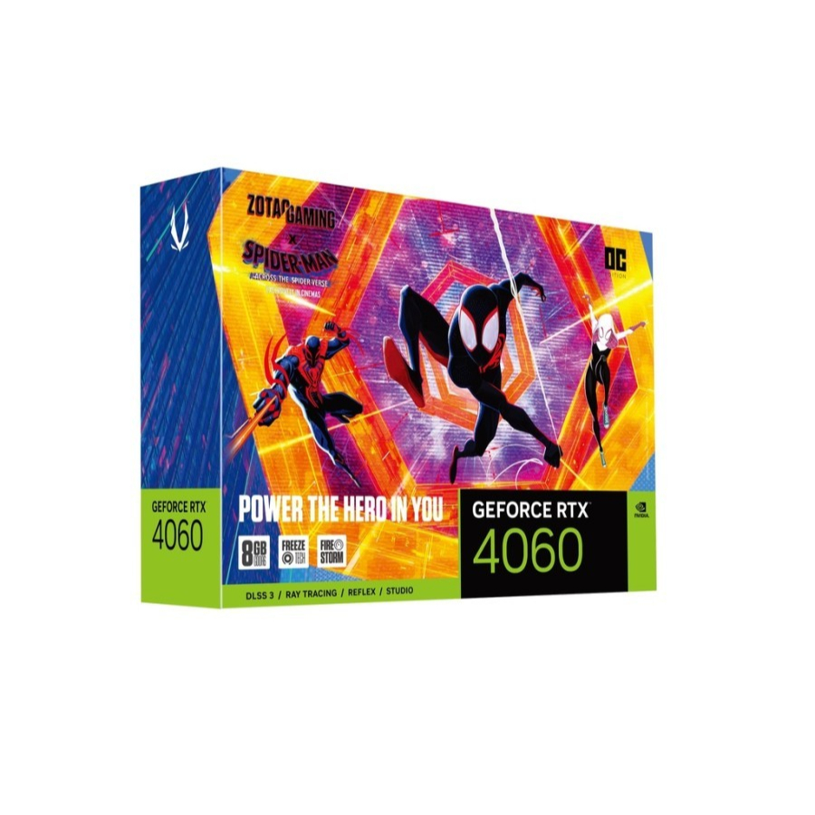 ZOTAC GAMING GeForce RTX 4060 8GB OC Spider-Man Edition VGA RTX4060